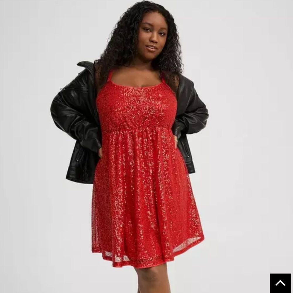 Red Torrid Sequin Dress
